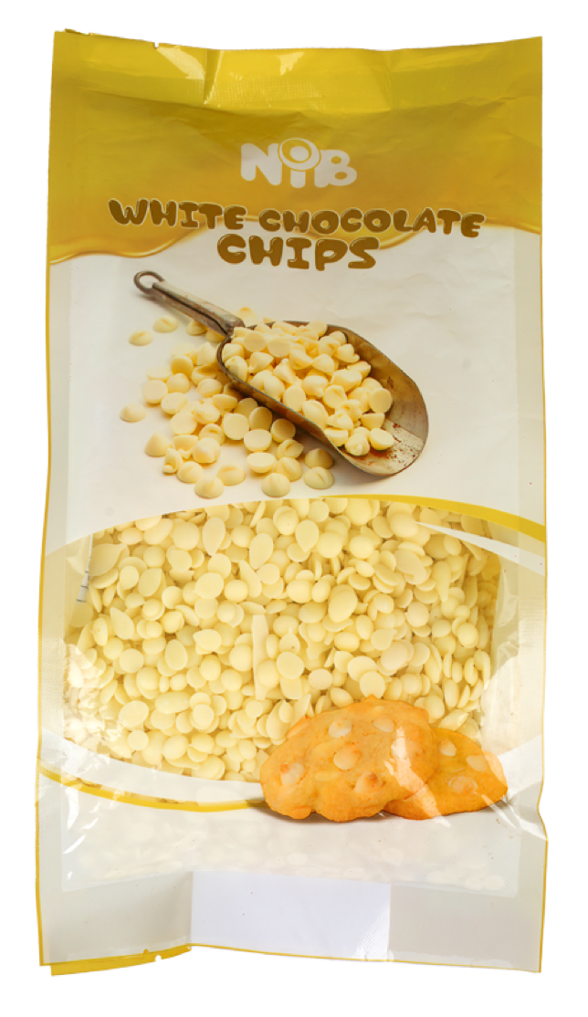 NIB White Chocolate Chips 1kg